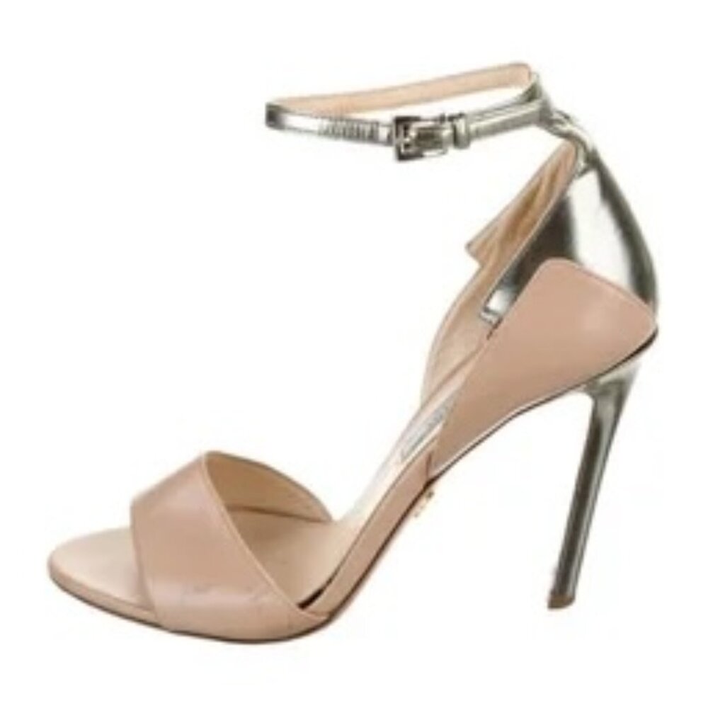 Prada D'Orsay Leather Pumps - Size 7.5, IT 37.5 Stiletto Heels